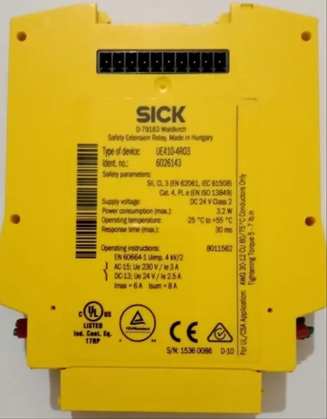SICK UE410-4R03 Safety Relay Ident. no: 6026143