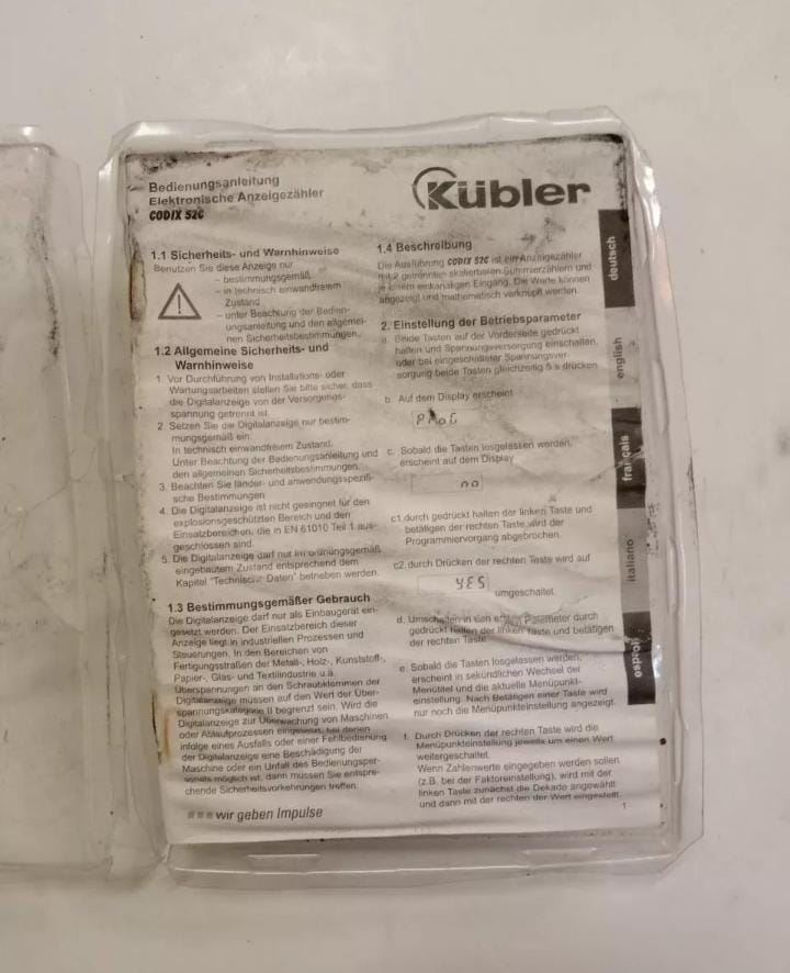 Kubler Fritz Kuebler 6.529.012.300  10-30VDC  1.2W