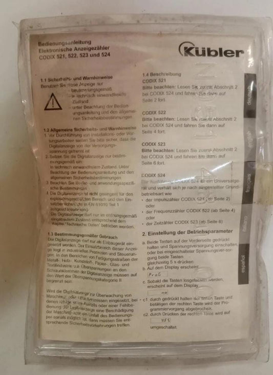 Kubler Fritz Kuebler 6.529.012.300  10-30VDC  1.2W