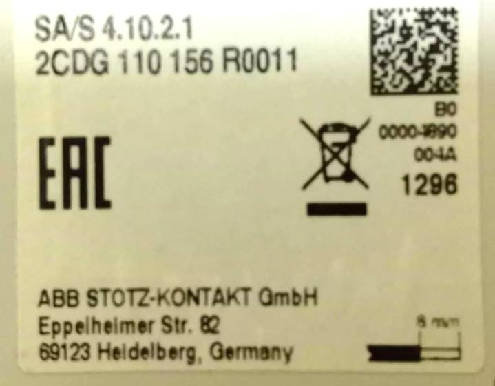 ABB 2CDG 110 156 R0011  SAS 4.10.2.1