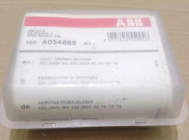 ABB 1SDA054866R1 SHUNT OPENING RELEASE WIRED 220...240V AC-220...250V DC T4-T5
