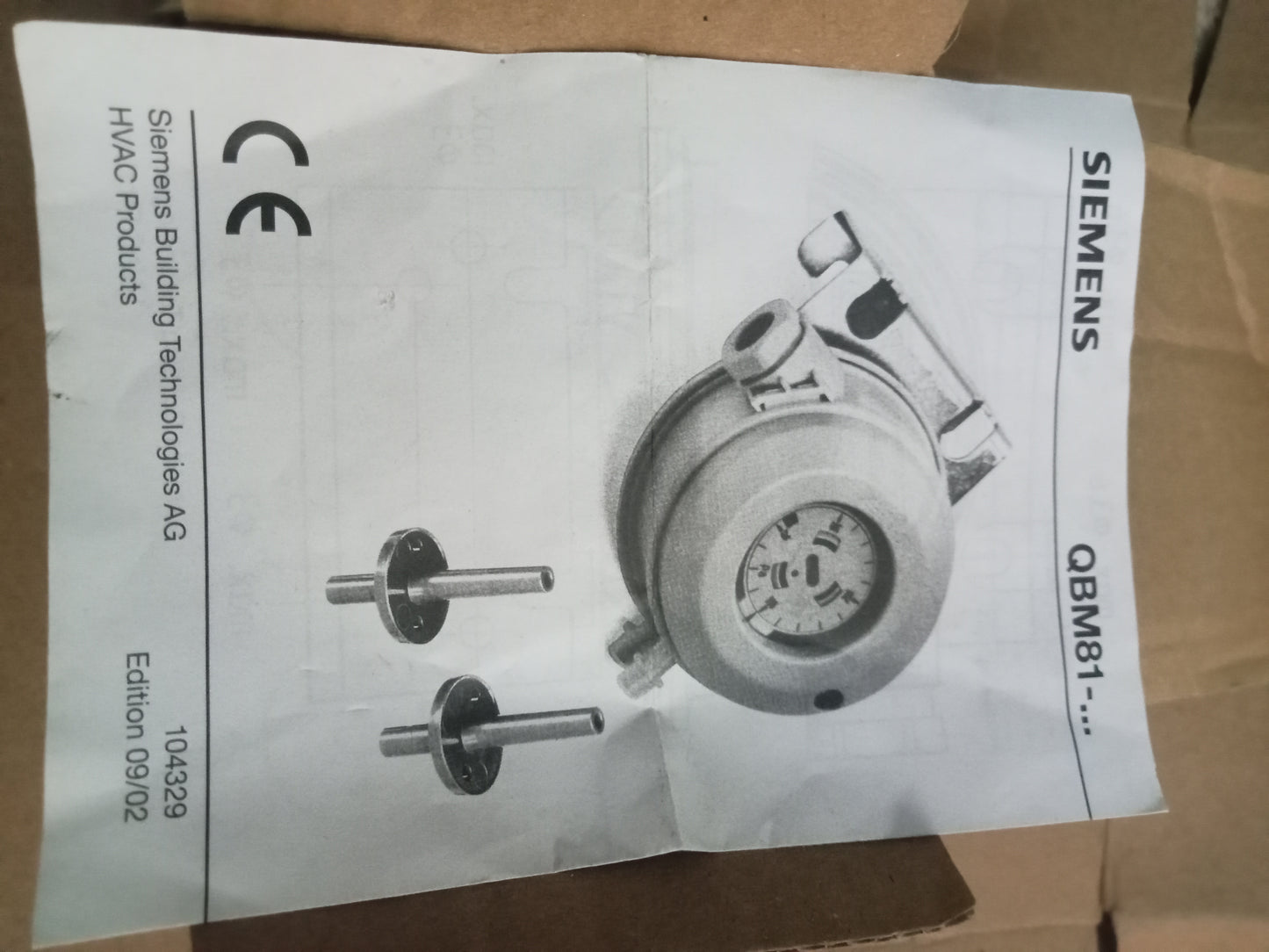 NEW SIEMENS air channel differential pressure switch QBM81-5 Fast Delivery