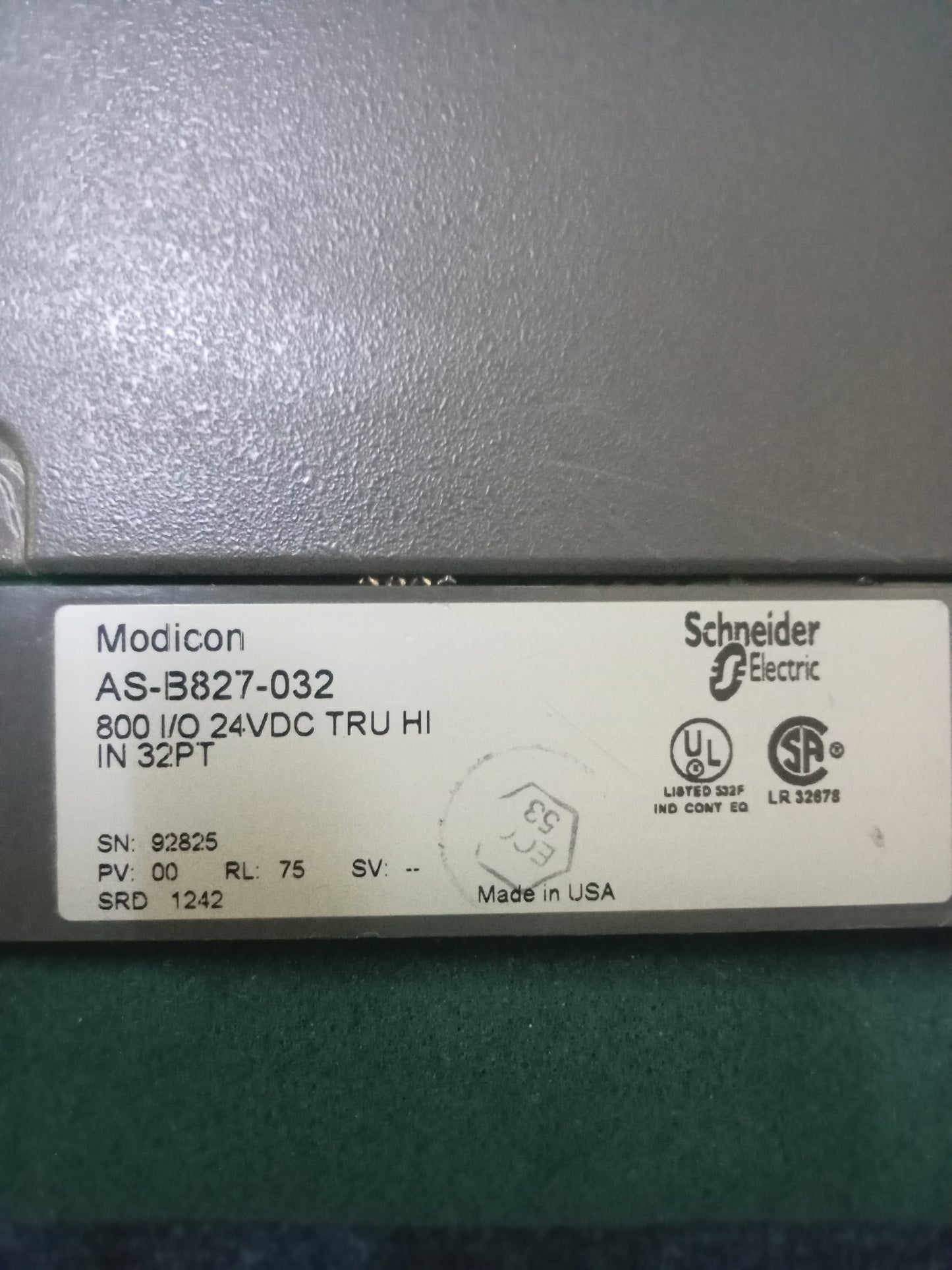 AS-B827-032 MODICON INPUT MODULE ASB827032