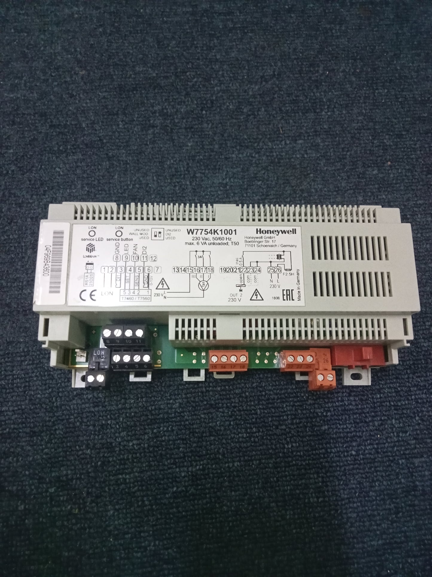 Honeywell W7754K1001 FAN COIL CONTROLLER