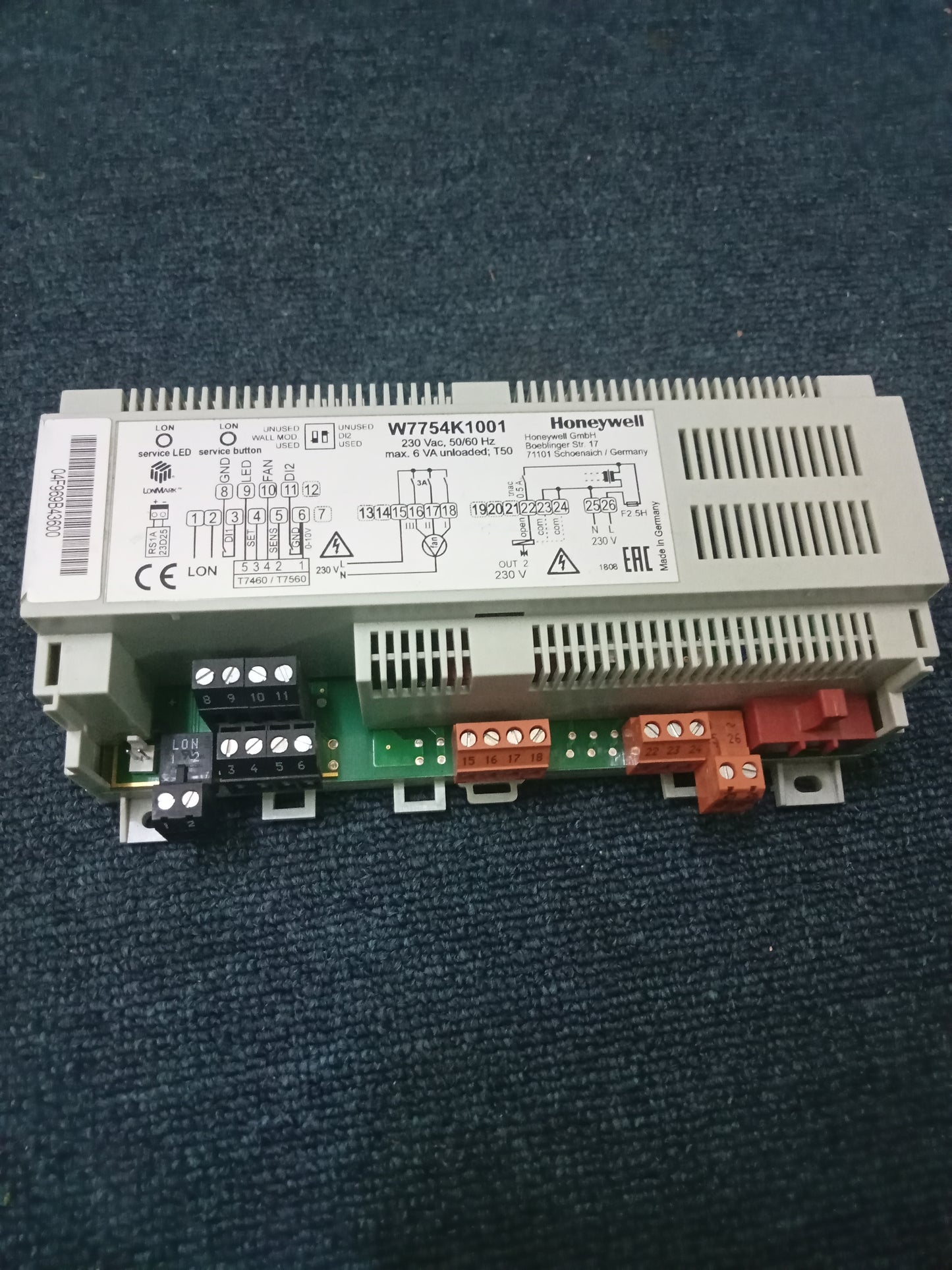 Honeywell W7754K1001 FAN COIL CONTROLLER
