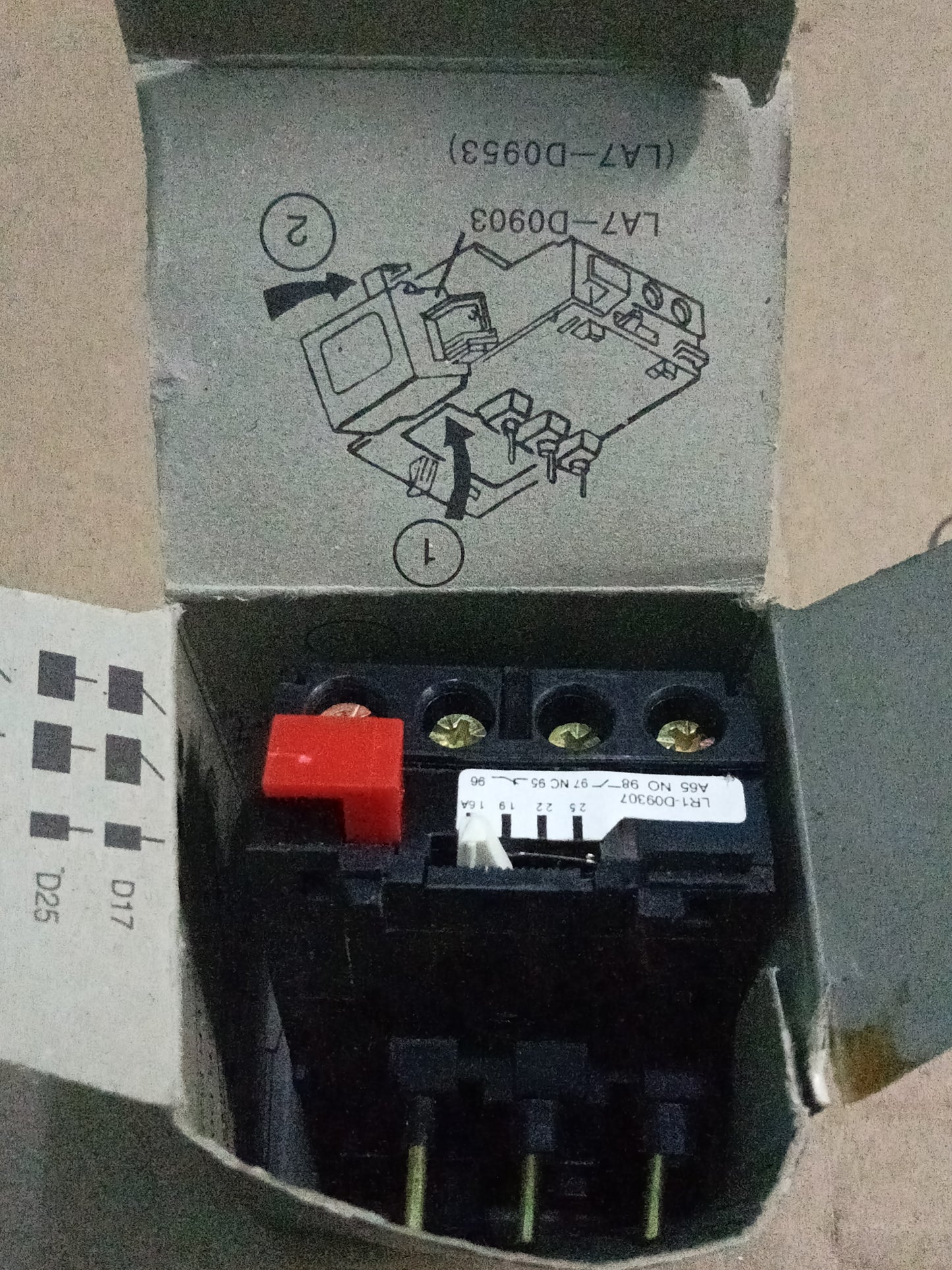 TELEMECANIQUE D09307 LR1-D09307A65 Thermal Overload