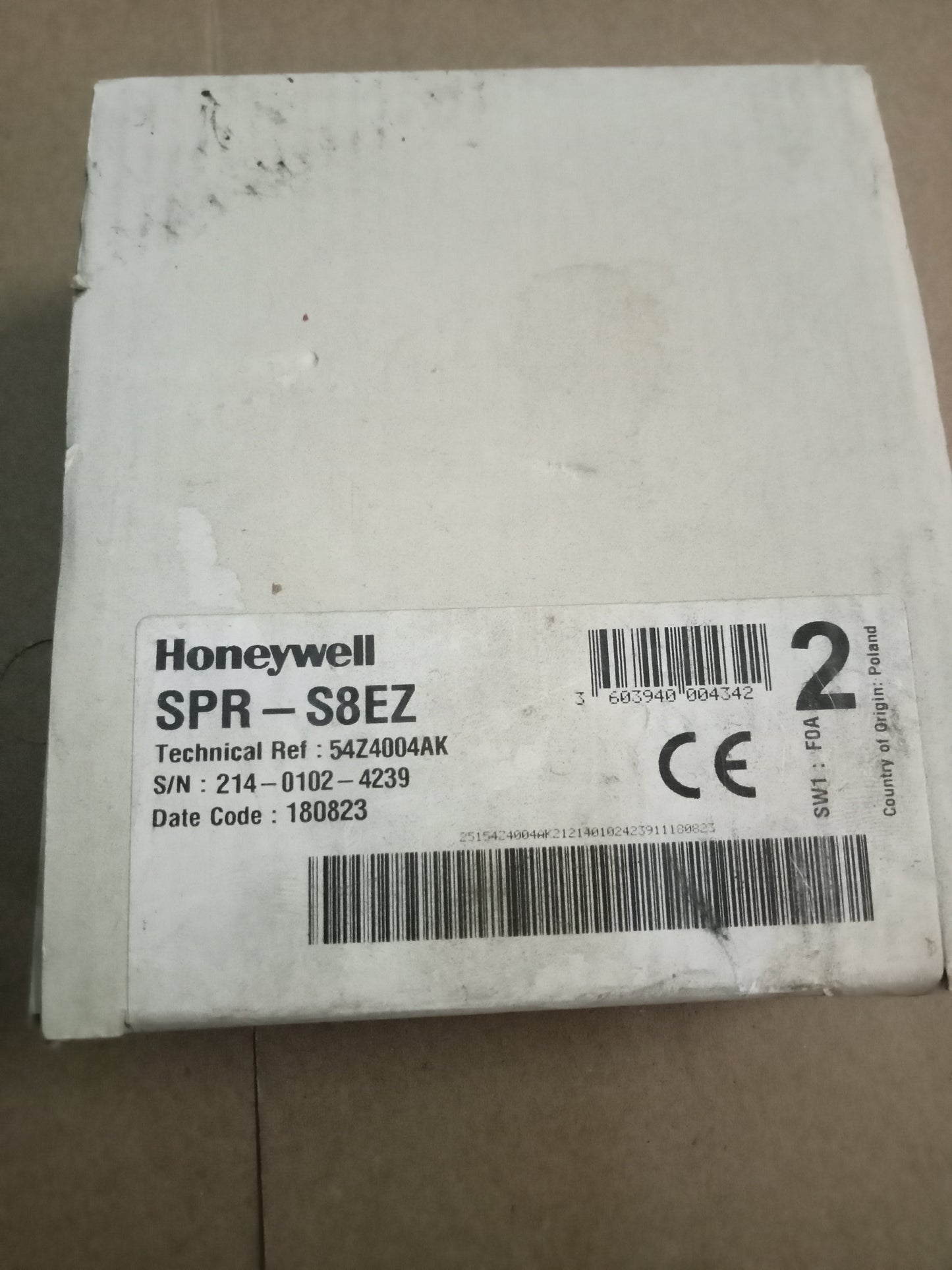 Honeywell SPR-S8EZ 54Z4004AK wireless contactless tag reader