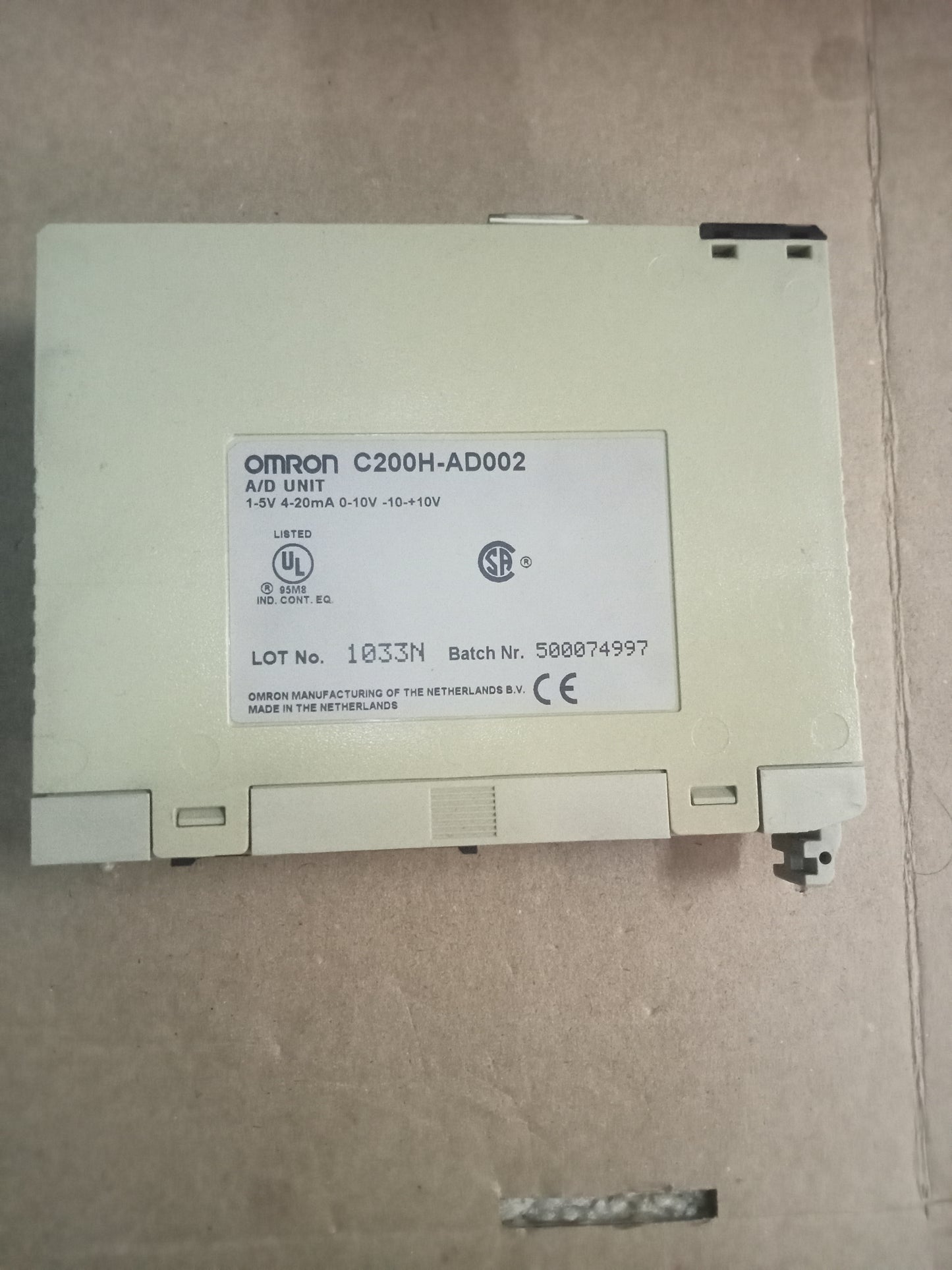 Omron C200H-AD002 A/D Unit Analog Input Module