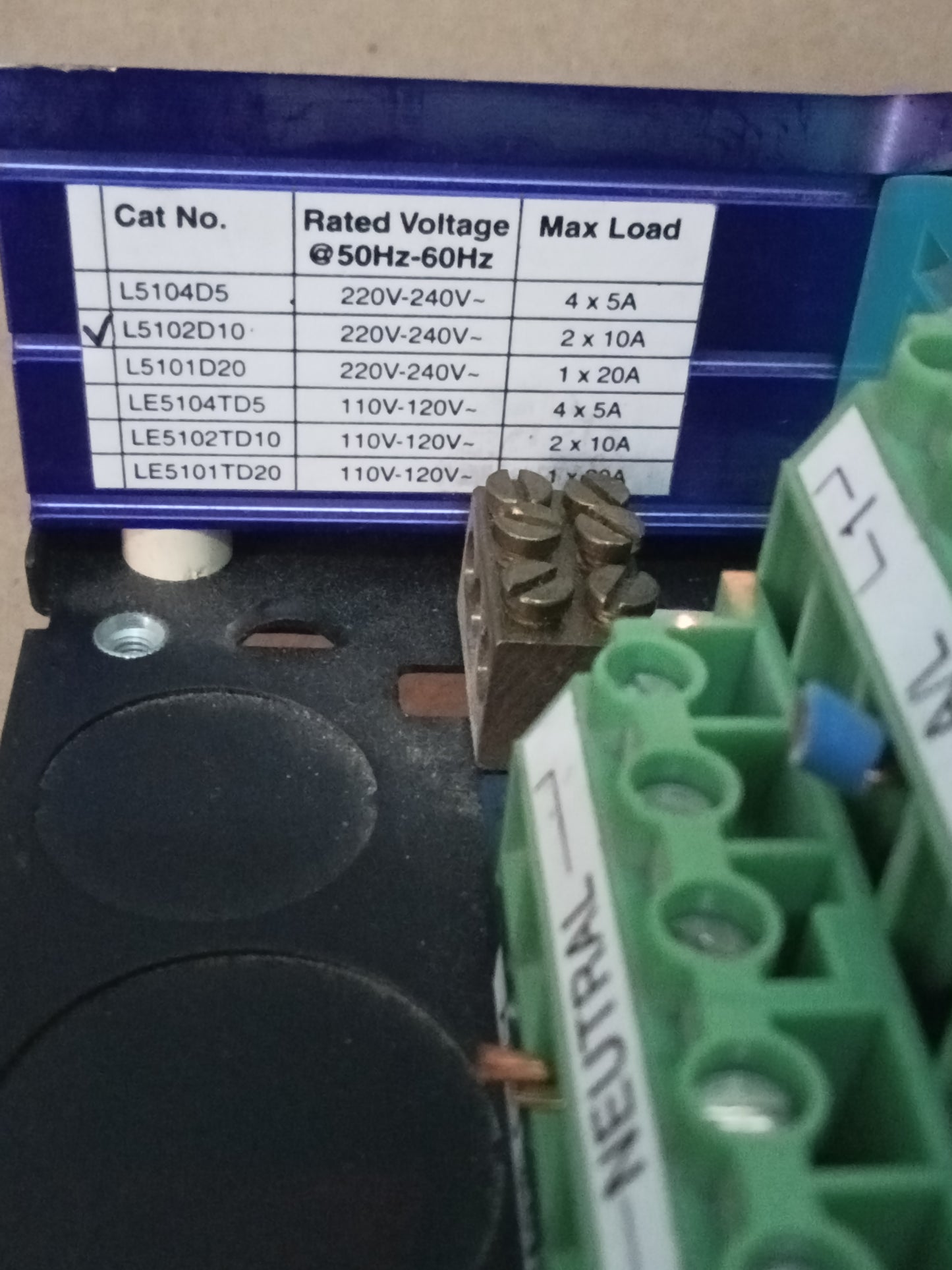 CLIPSAL C-BUS SERIES L5102D10 CHANNEL DIMMER MODULE WITHOUT COVER
