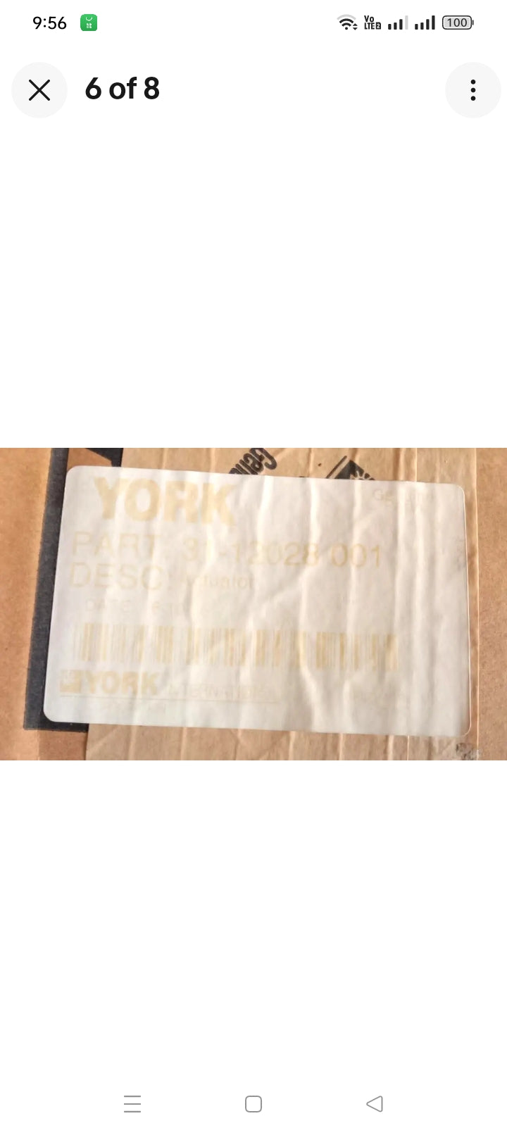 YORK ML6144A1015
Manufactured by YORK YORK GENUINE PARTS