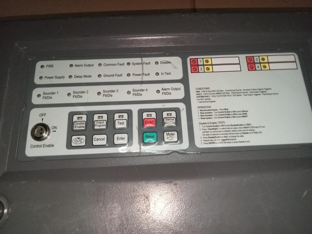 Firex FX 104A Conventional fire control Panel