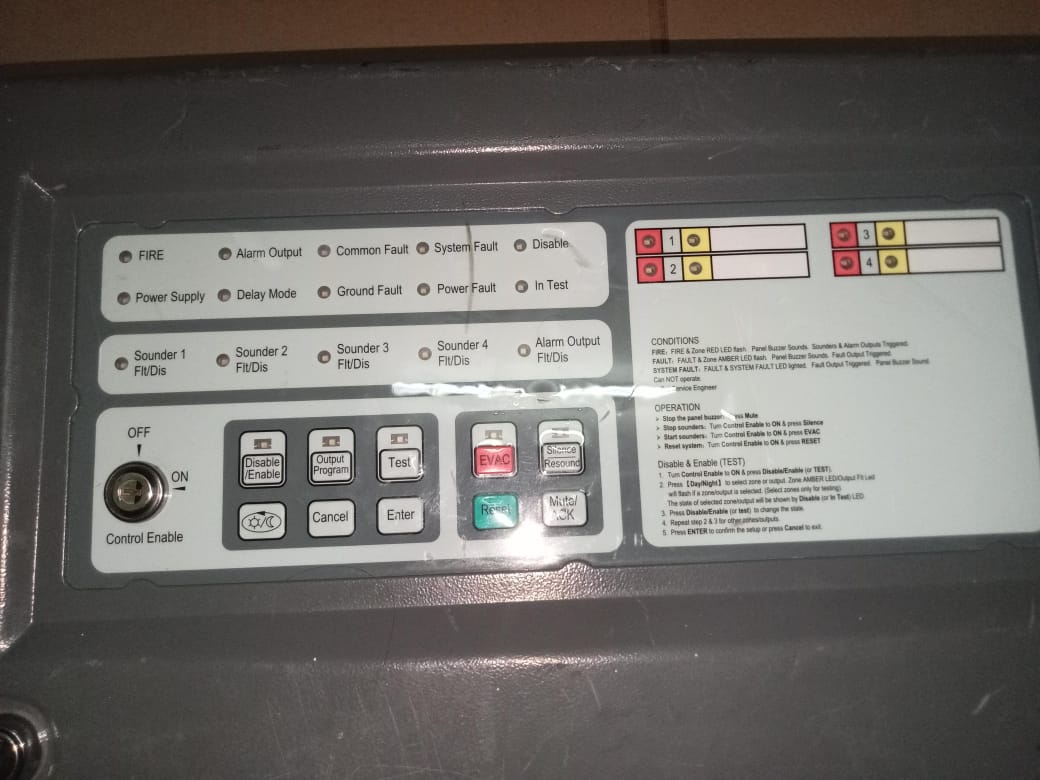 Firex FX 104A Conventional fire control Panel