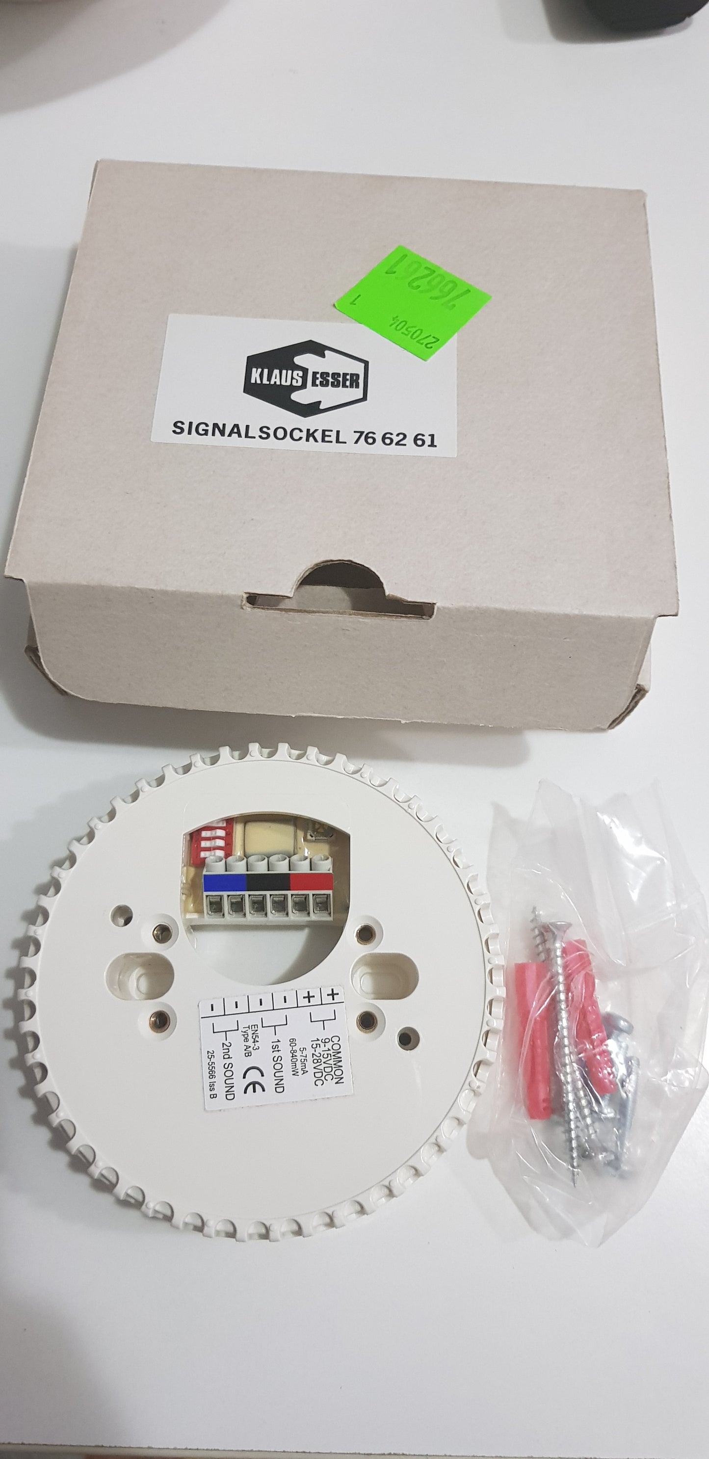 KLAUS ESSER SIGNALSOCKEL BY HONEYWELL 766261