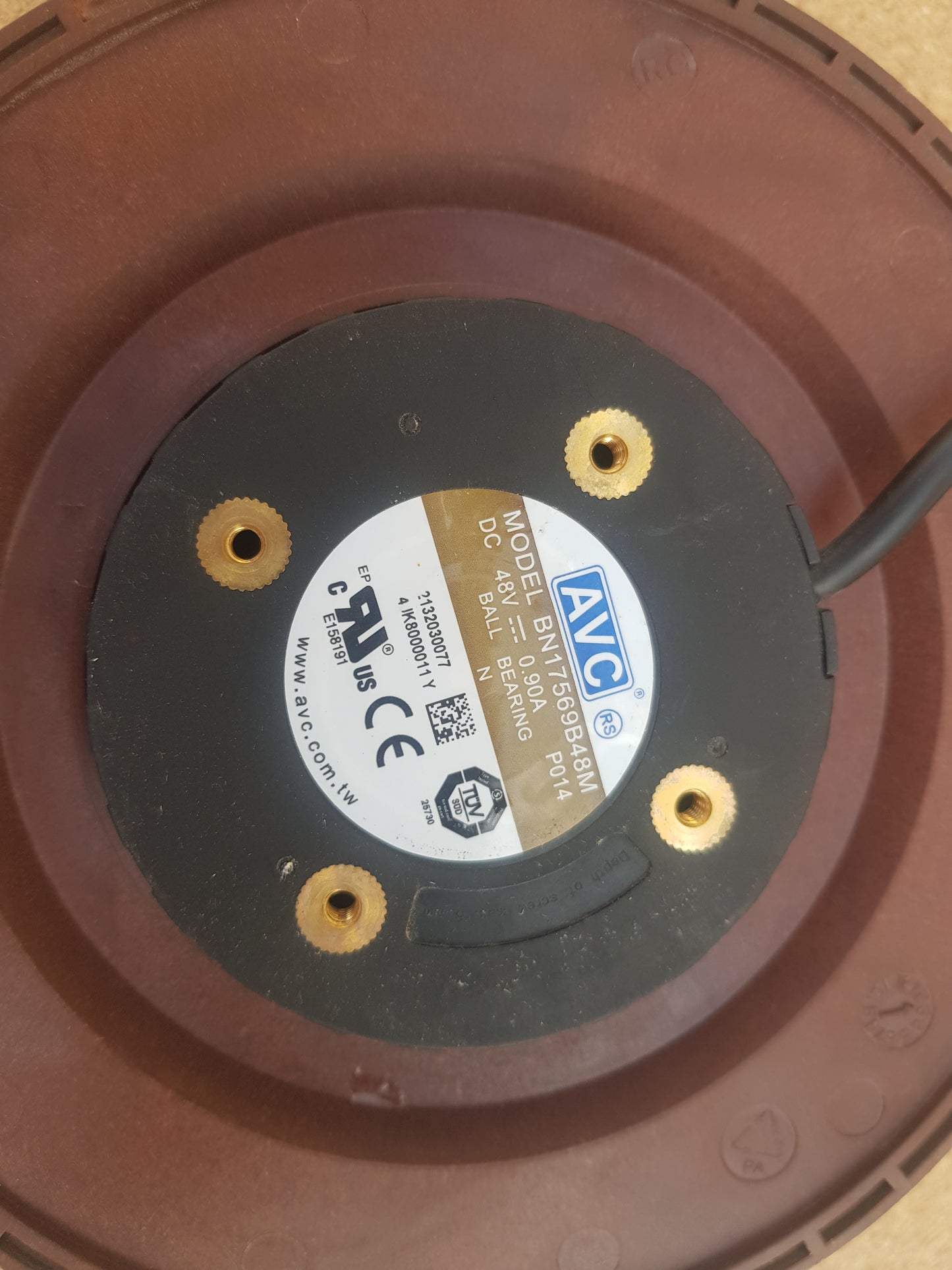 AVC BN17569B48M Server - Round Fan w165x3x3, 48V 0.90A