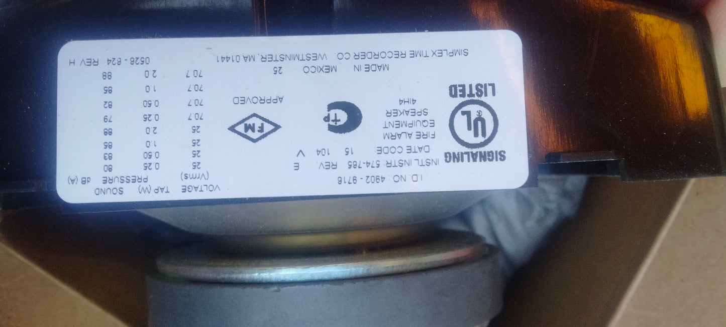 Simplex speaker 4902-9721