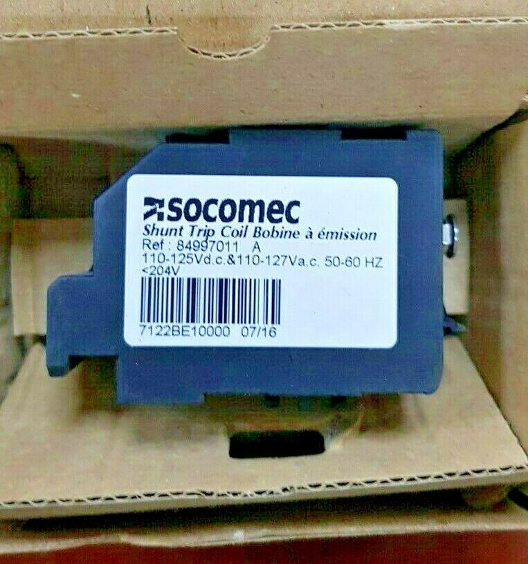SOCOMEC 84997011 A SHT COIL 110-125VDC & 110-127VAC