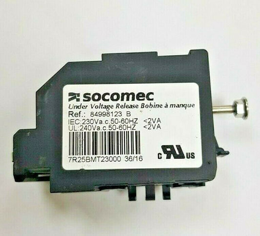SOCOMEC 84998123 B UNDER VOLTAGE RELEASE   240Va.c 50-60HZ