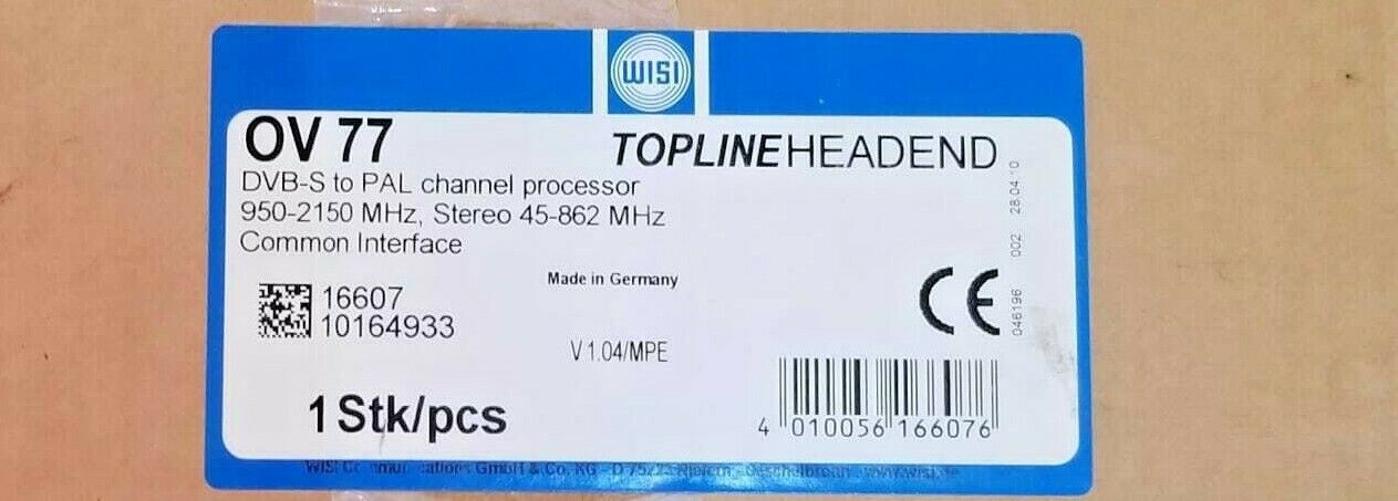 WISI OV 77  TOPLINEHEADEND DVB-S