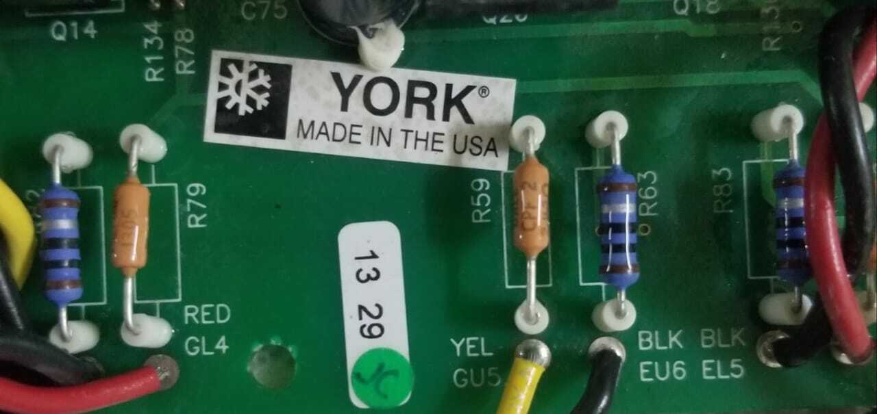 YORK RECTIFIER 031-01786-000 Rev F CONTROL BOARD