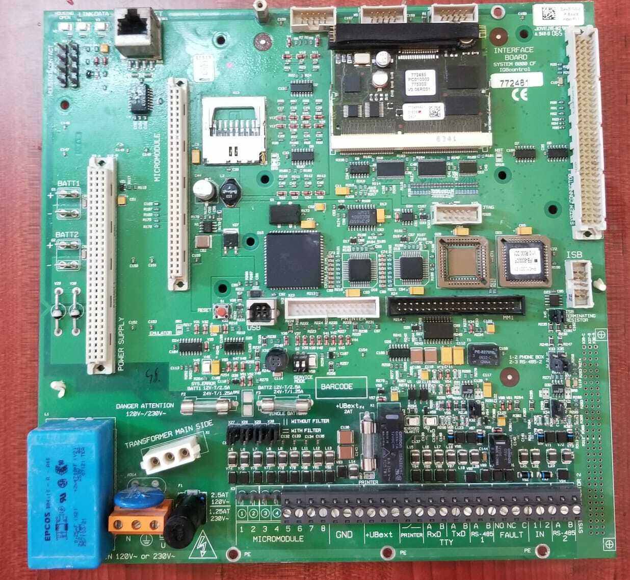 INTERFACE BOARD SYSTEM 8000 CF IQB control 772481