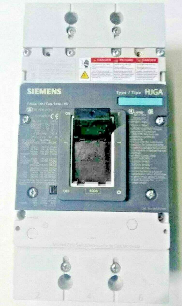SEIMENS HJGA  3 POLE 400amp 600v HJS3S400 CIRCUIT BREAKER