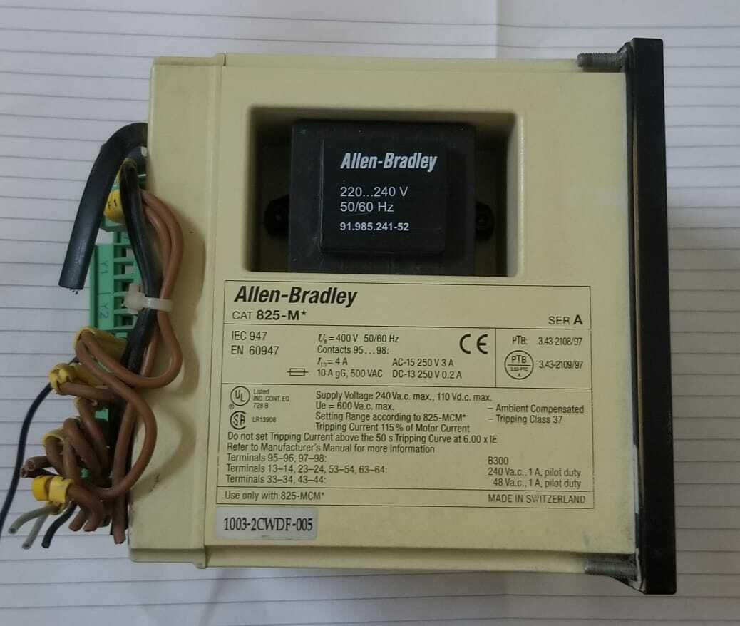 Allen-Bradley SMART MOTOR MANAGER CAT825  1003-2CWDF-005