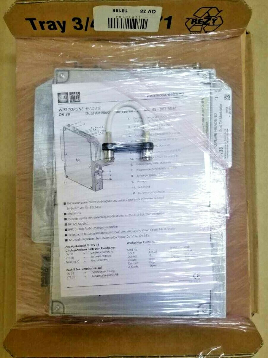 WISI OV 38  TOPLINEHEADEND Dual TV-Modulator
