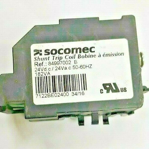 SOCOMEC 84997002 B SHUNT TRIP COIL  24Vd.c/24Va.c 50-60HZ