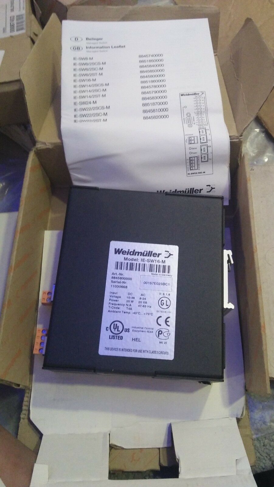 Weidmuller IE-SW16-M