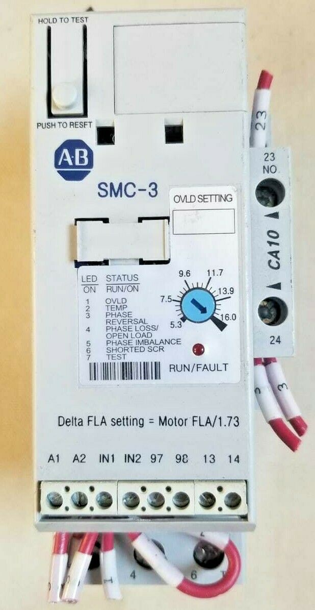 Allen-Bradley SOFT STARTER  150-C16NCD Motor Control 16 A 600 V 3PH 50/60 HZ