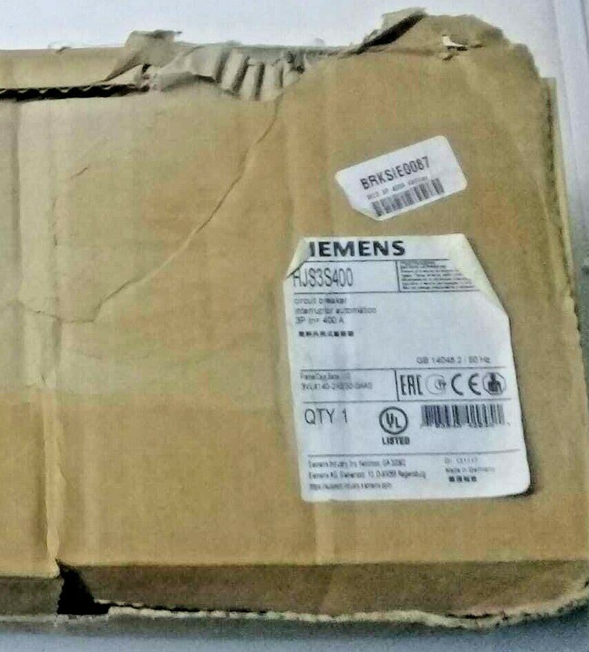 SEIMENS HJGA  3 POLE 400amp 600v HJS3S400 CIRCUIT BREAKER