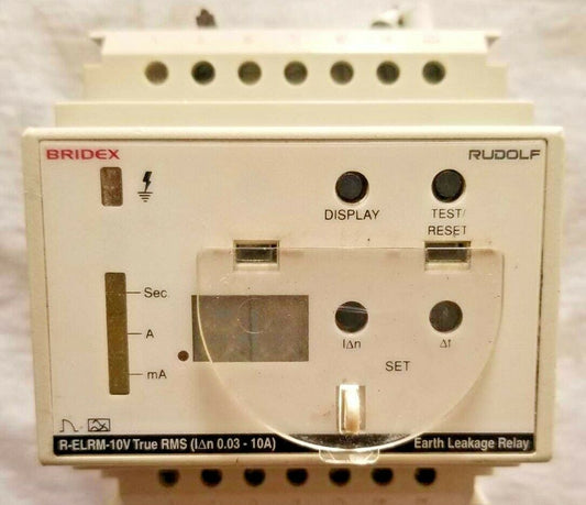 BRIDEX  RUDOLF R-ELRM-10V True RMS  EARTH LEAKAGE RELAY