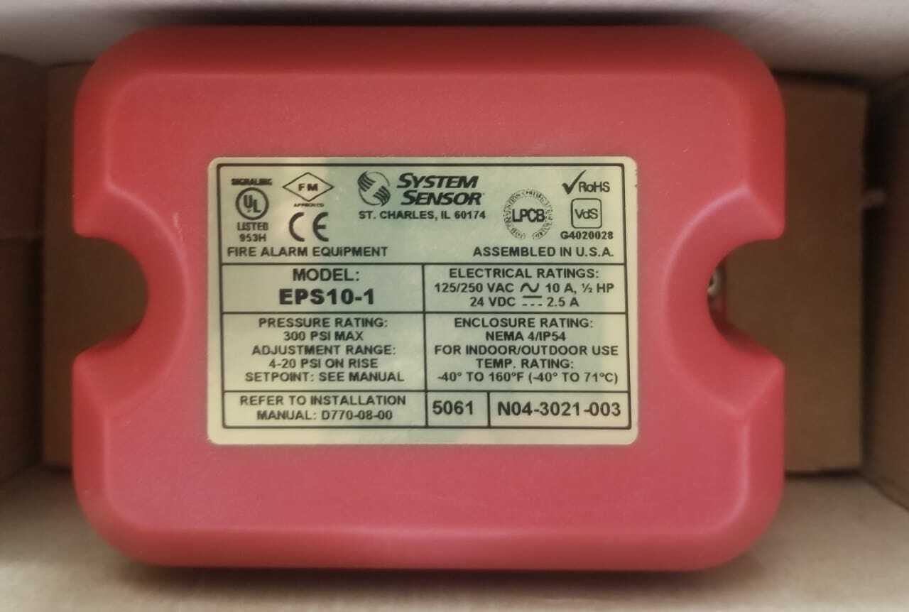 SYSTEM SENSOR EPS10-1  EPS PRESSURE SWITCH