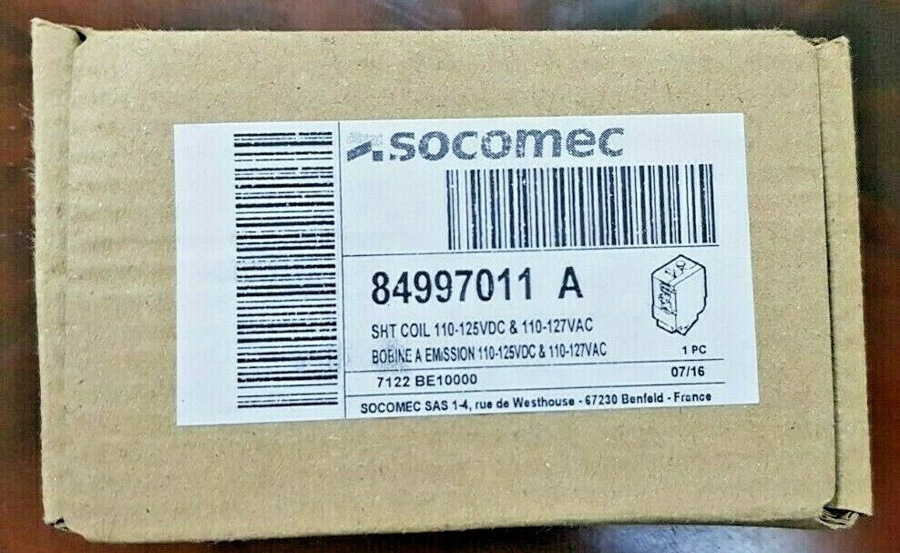 SOCOMEC 84997011 A SHT COIL 110-125VDC & 110-127VAC