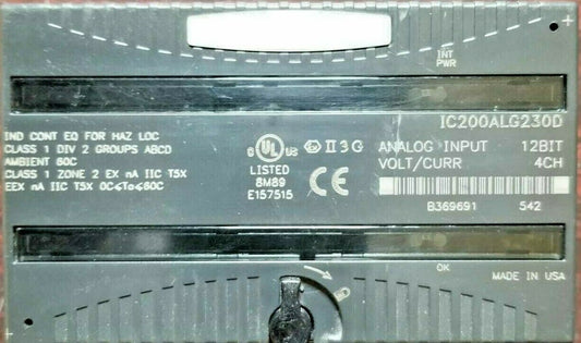 FANUC IC200ALG230D ANALOG INPUT