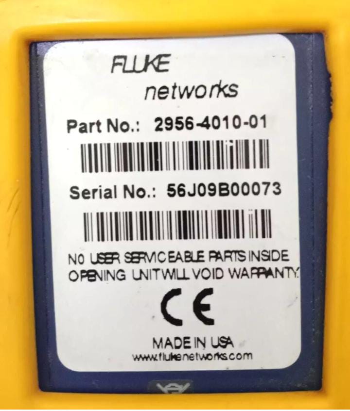 Fluke networks  2956-4010-01   without back battery cover
