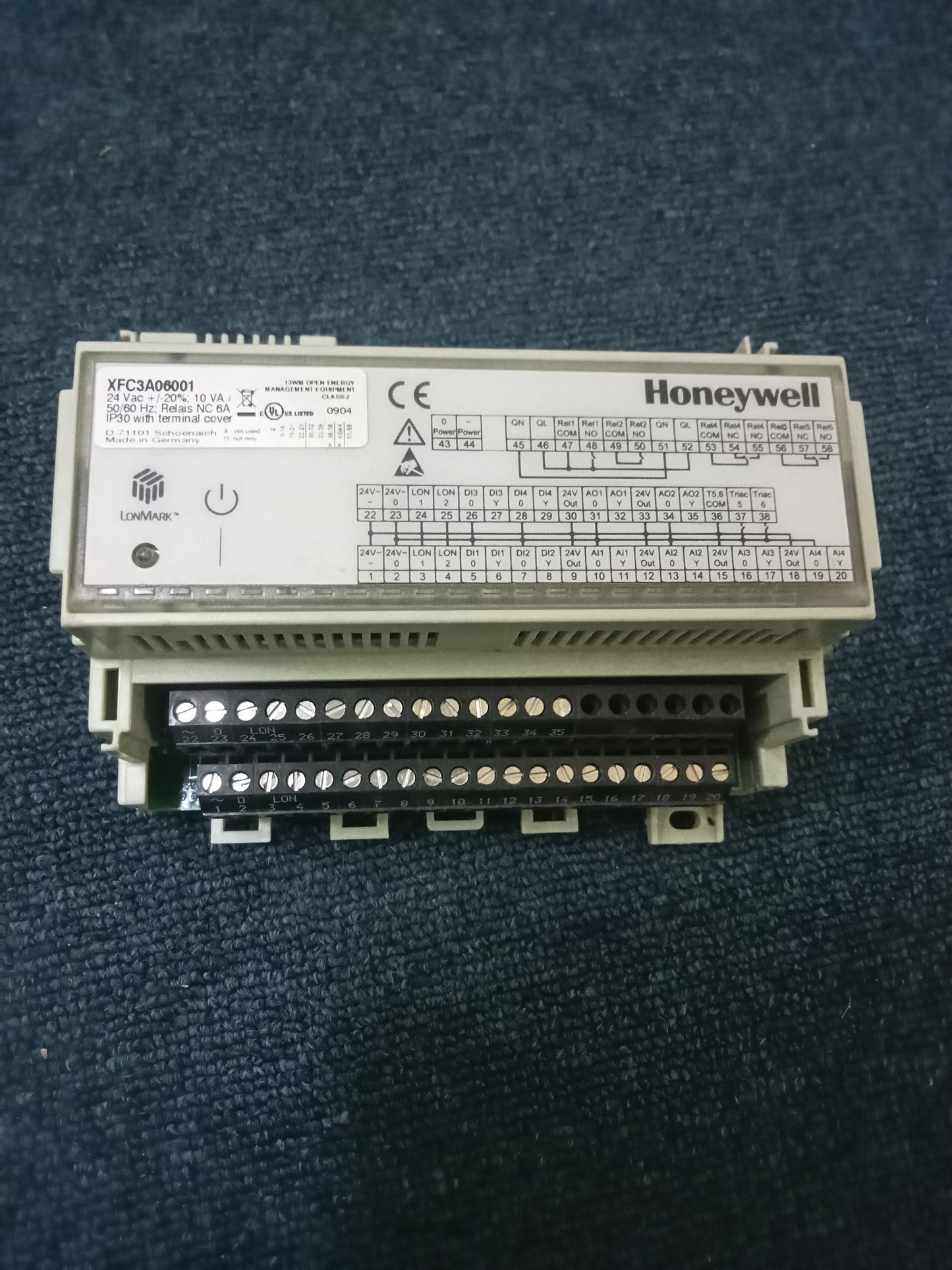 Honeywell XFC3A06001 SMART MODULE Lonmark 24 Vac 50/60 Hz IP30 Tested Working