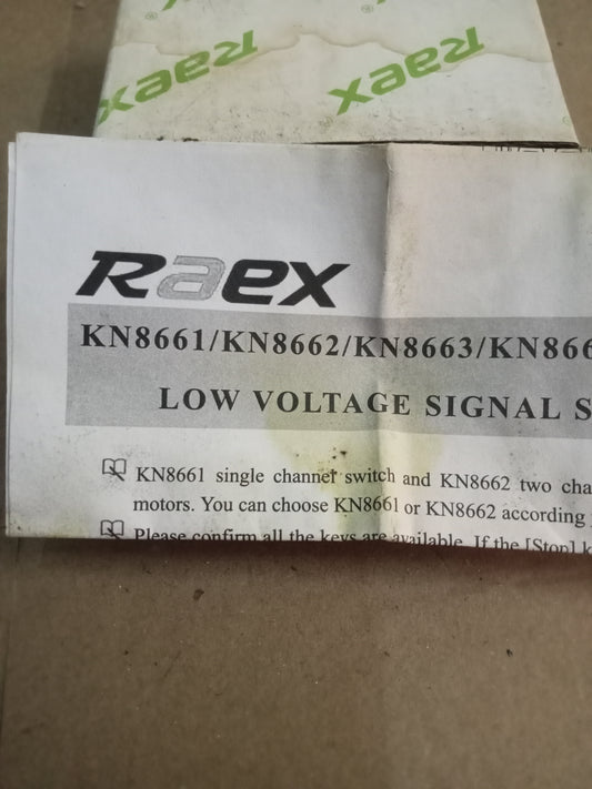 Raex KN8662 low voltage signal switch specification