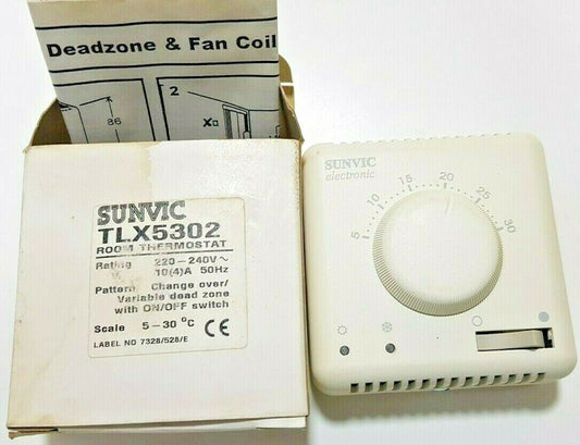 SUNVIC TLX5302 ROOM THERMOSTAT 220-240V 10(4)A