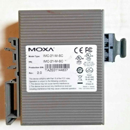 MOXA IMC-21-M-SC Industrial Photoelectric Converter