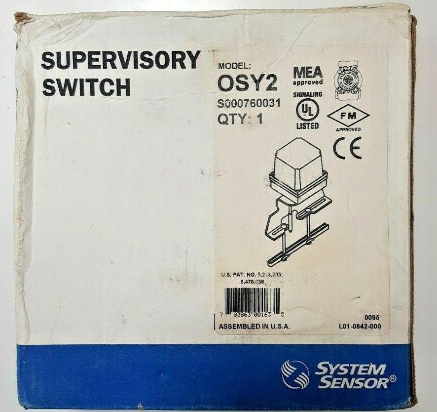SYSTEM SENSOR OSY2 SUPERVISORY SWITCH