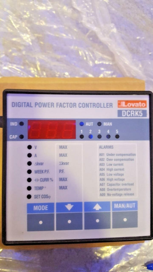 Lovato DCRK 5 Digital Power Factor Controller