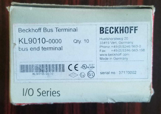 BECKHOFF Bus Terminal KL9010-0000 I/O Series  (Lot of 10 Pieces)