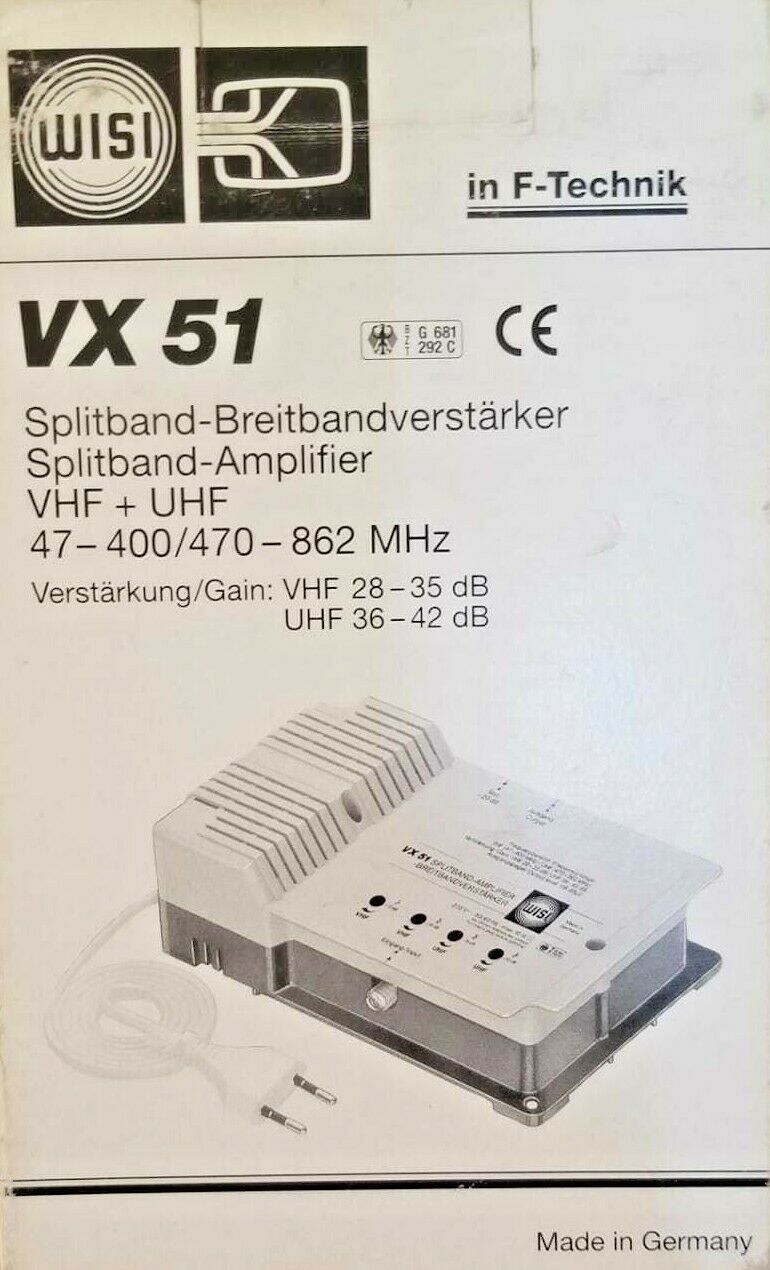 WISI VX 51 Splitband-Amplifier VHF/UHF