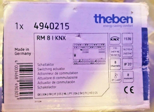 Theben RMG 8 I KNX Actuator Relay KNX, 8 Channel