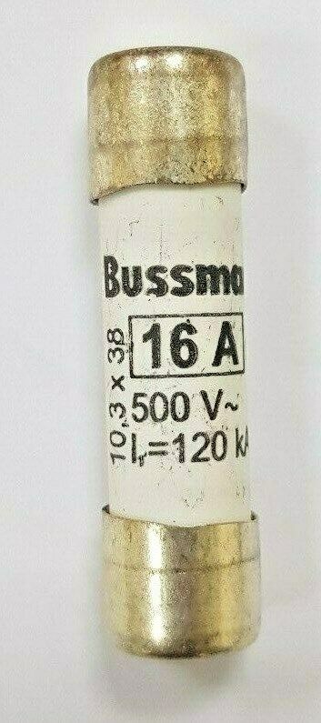 Bussmann CARTRIDGE FUSES 16A 10.3x38 (1 Packet of 10 Pcs)