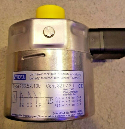 WIKA 14059429 SF6 Gas Pressure and Temperature Measurement -1/+9 BAR